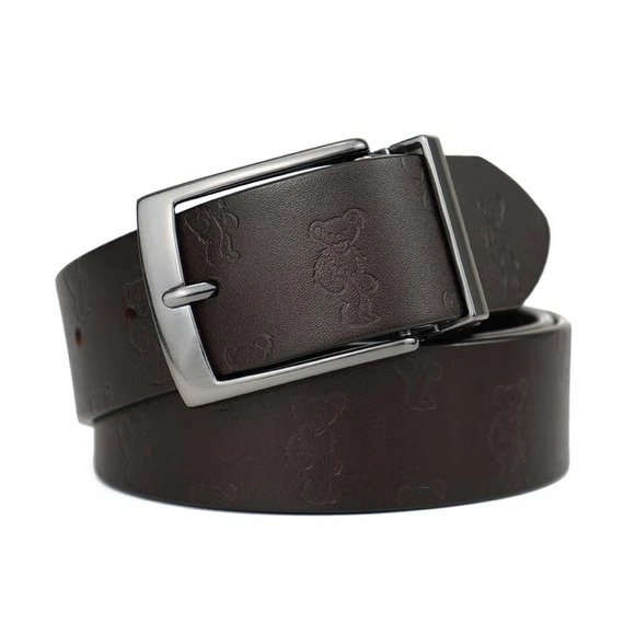 Section 119 Other - Grateful Dead x Section 119 BEARS & BOLTS BROWN & BLACK Reversible Belt Sz 40